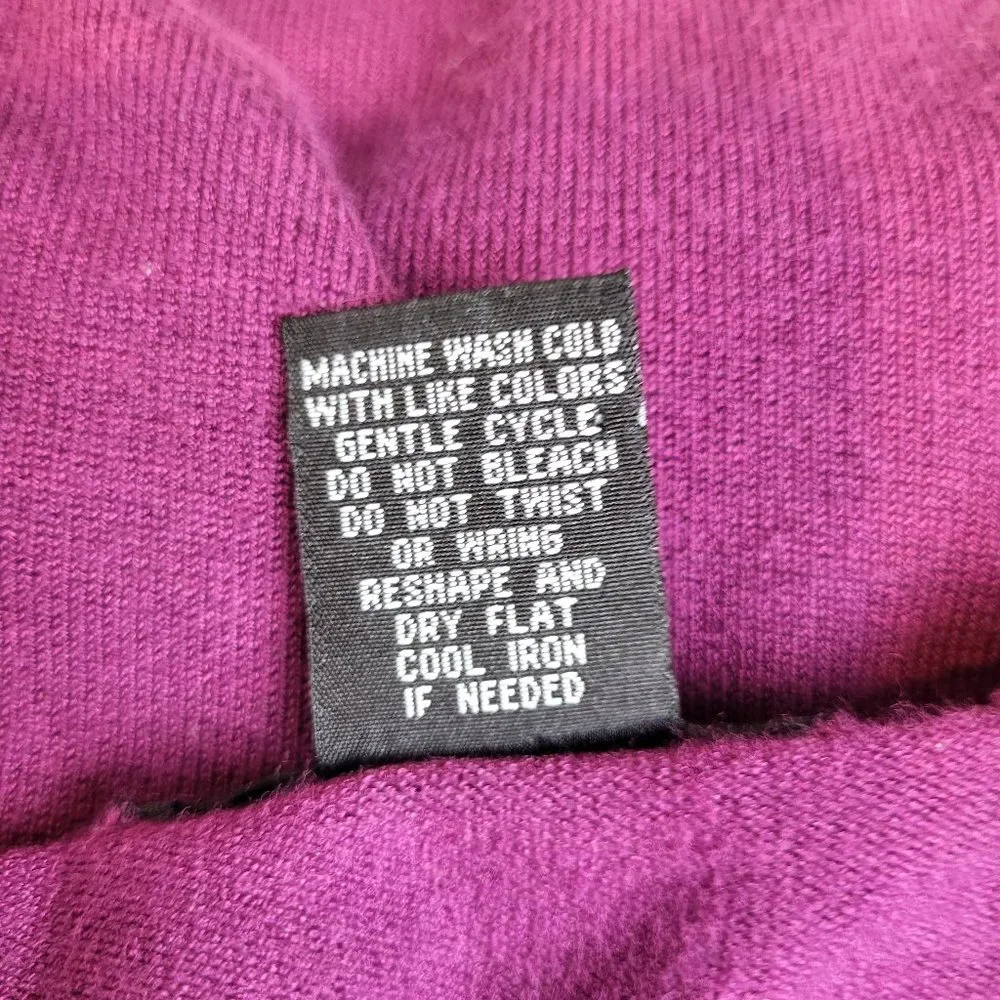 Linda Matthews Purple Shell and Cardigan Sweater Set, Size Medium, GUC - Picture 12 of 12